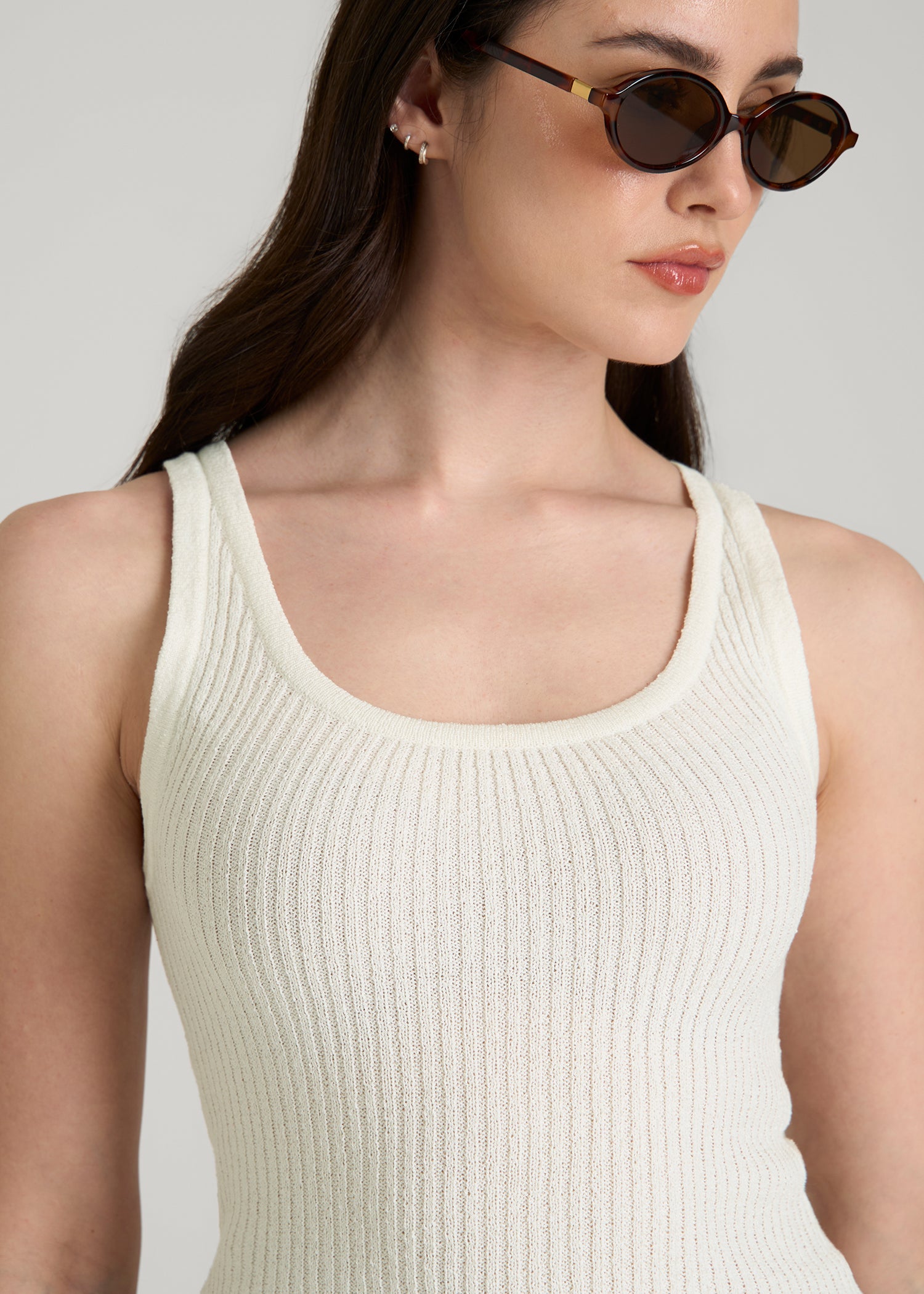 Boucle Knit Tank for Tall Women | American Tall
