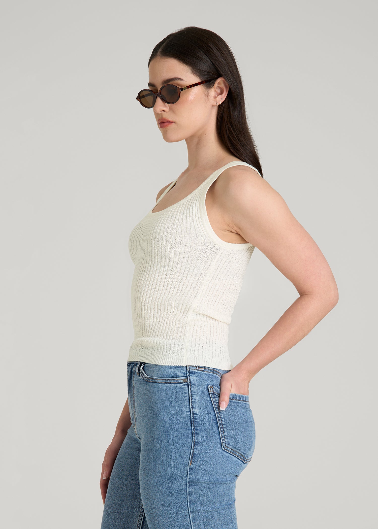 prank project Henley Bouclé Knit Tank prank project Henley Bouclé Knit Tank Free People Has the Cutest