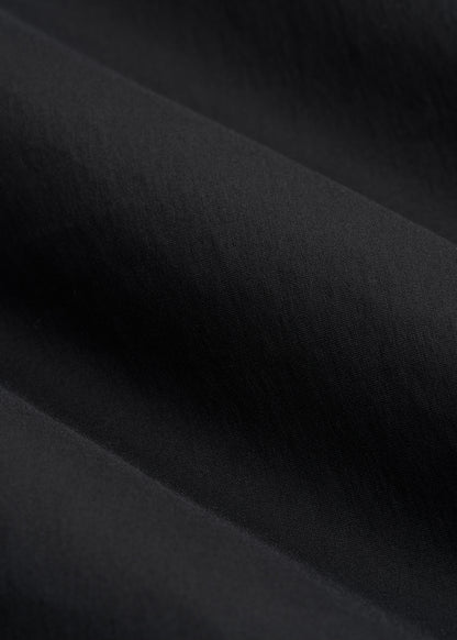 Button-Up Dress Shirt for Tall Women in Black