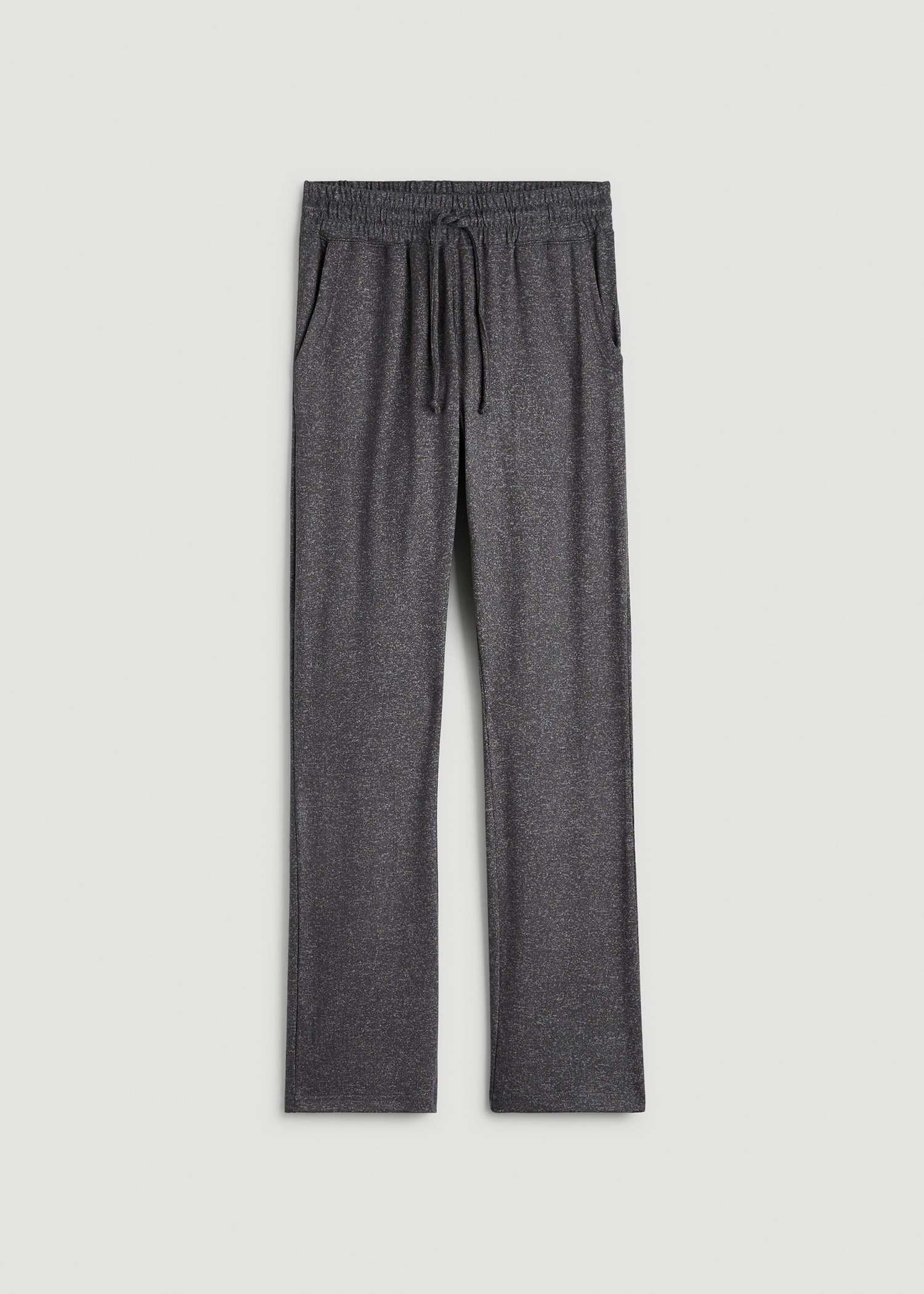 Open-Bottom Cozy PJ Lounge Pants for Tall Women in Charcoal Mix