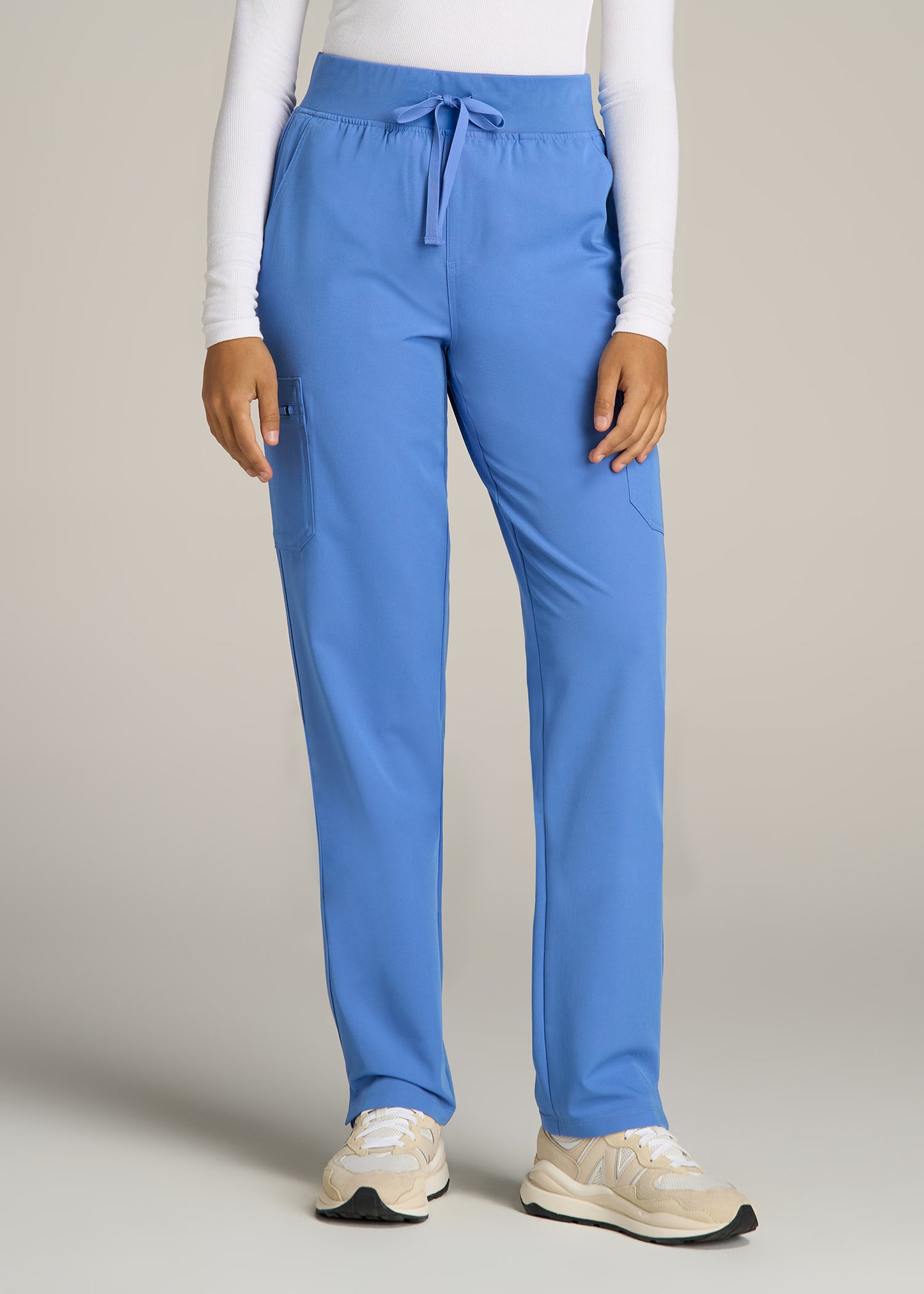 Women's Straight-Leg Cargo Scrub Pants (Tall Length) – BodyMoves Scrubs  Boutique