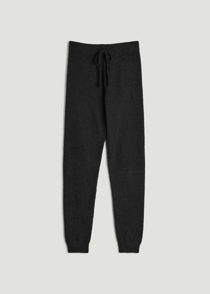 Chenille Leggings for Tall Women in Black