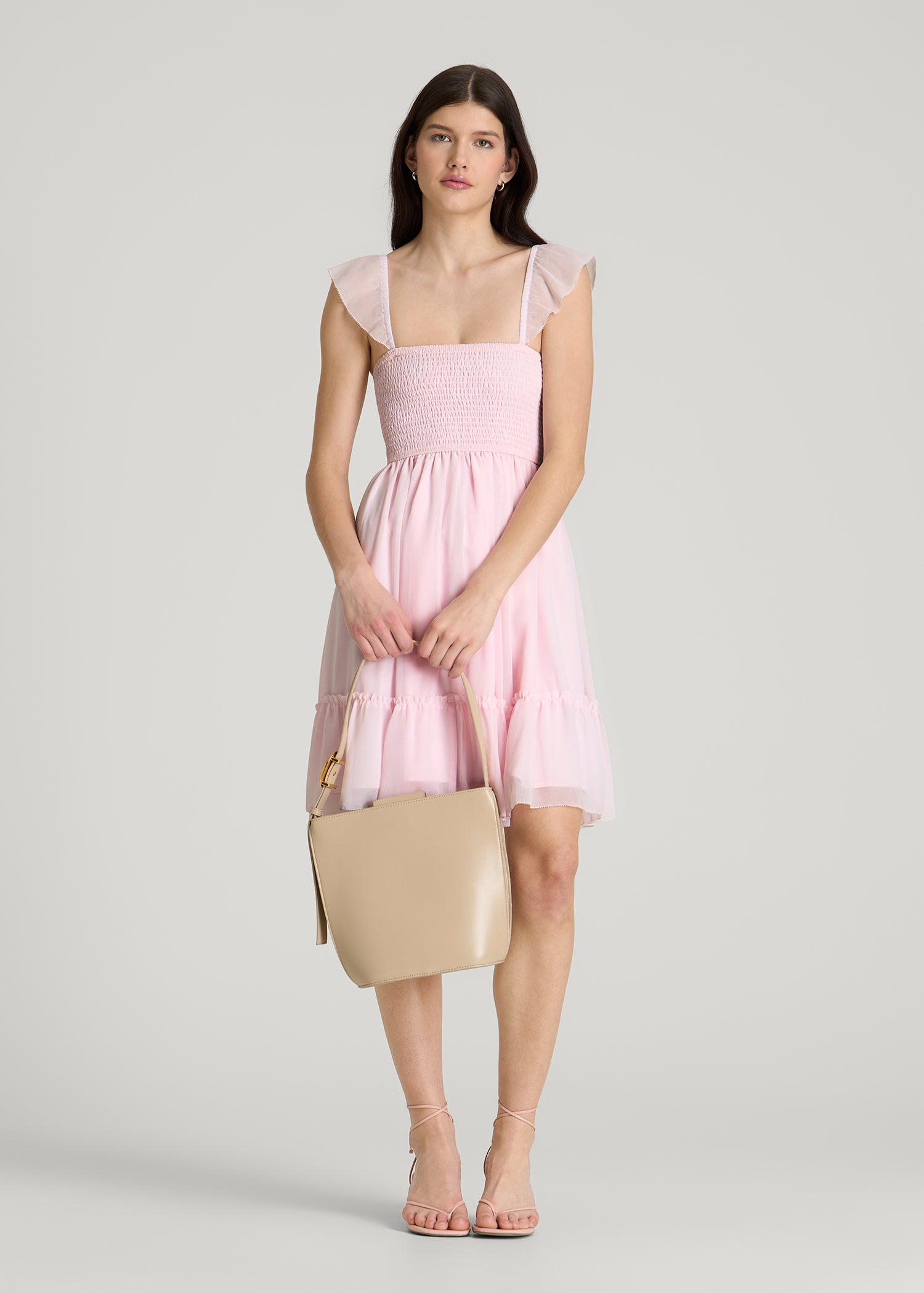 Chiffon Mini Dress for Tall Women | American Tall