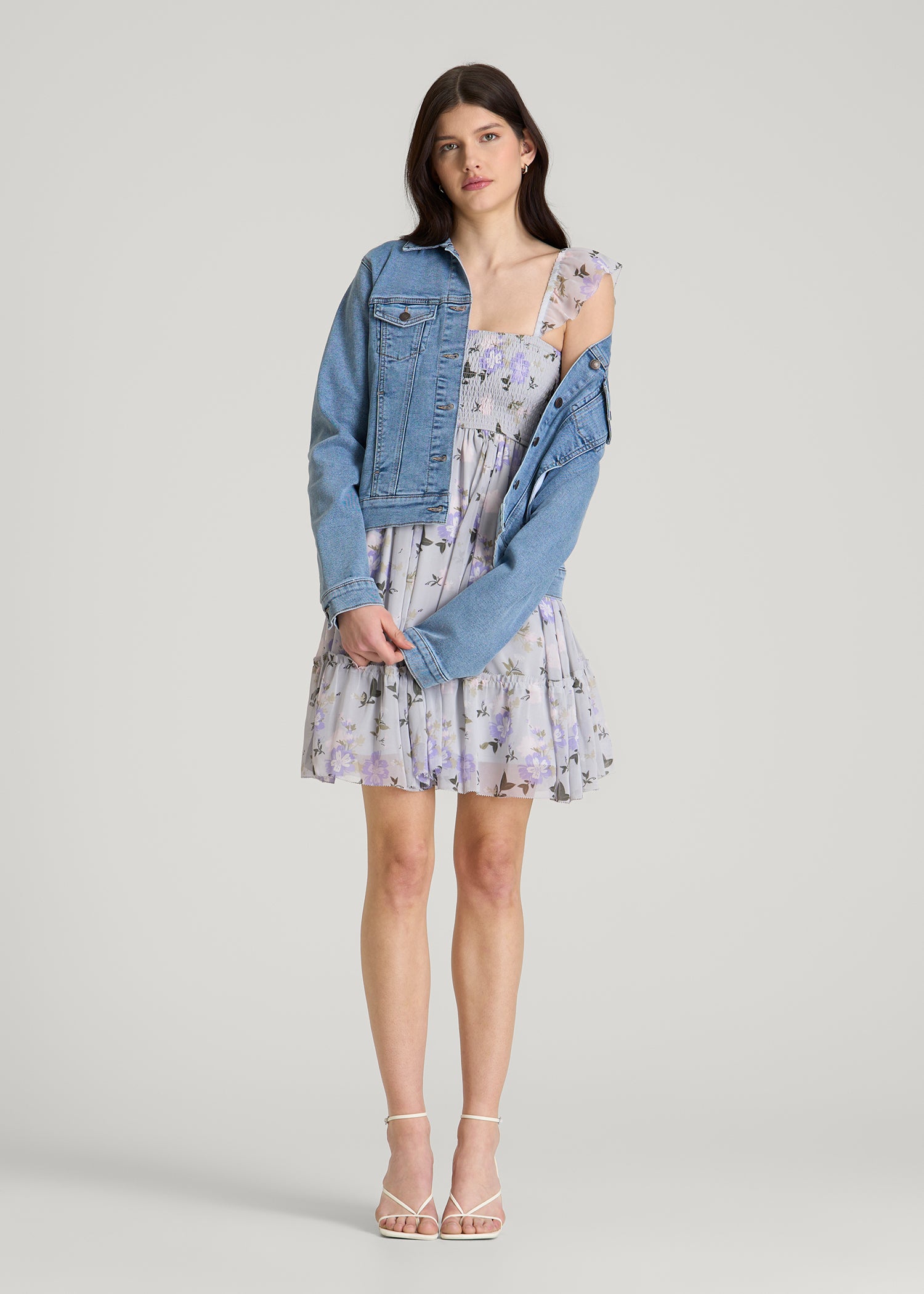 Chiffon Mini Dress for Tall Women | American Tall