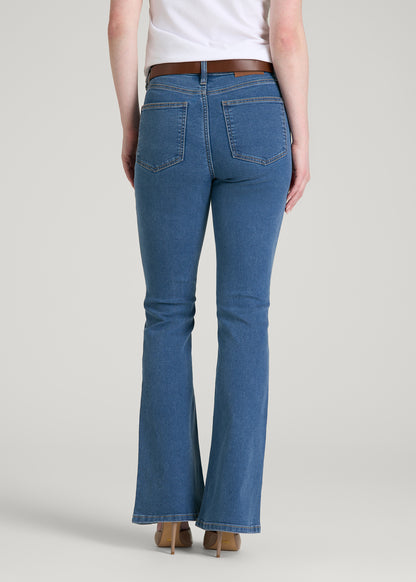 Chloe High Rise Flare Jeans for Tall Women in New Colorado Blue