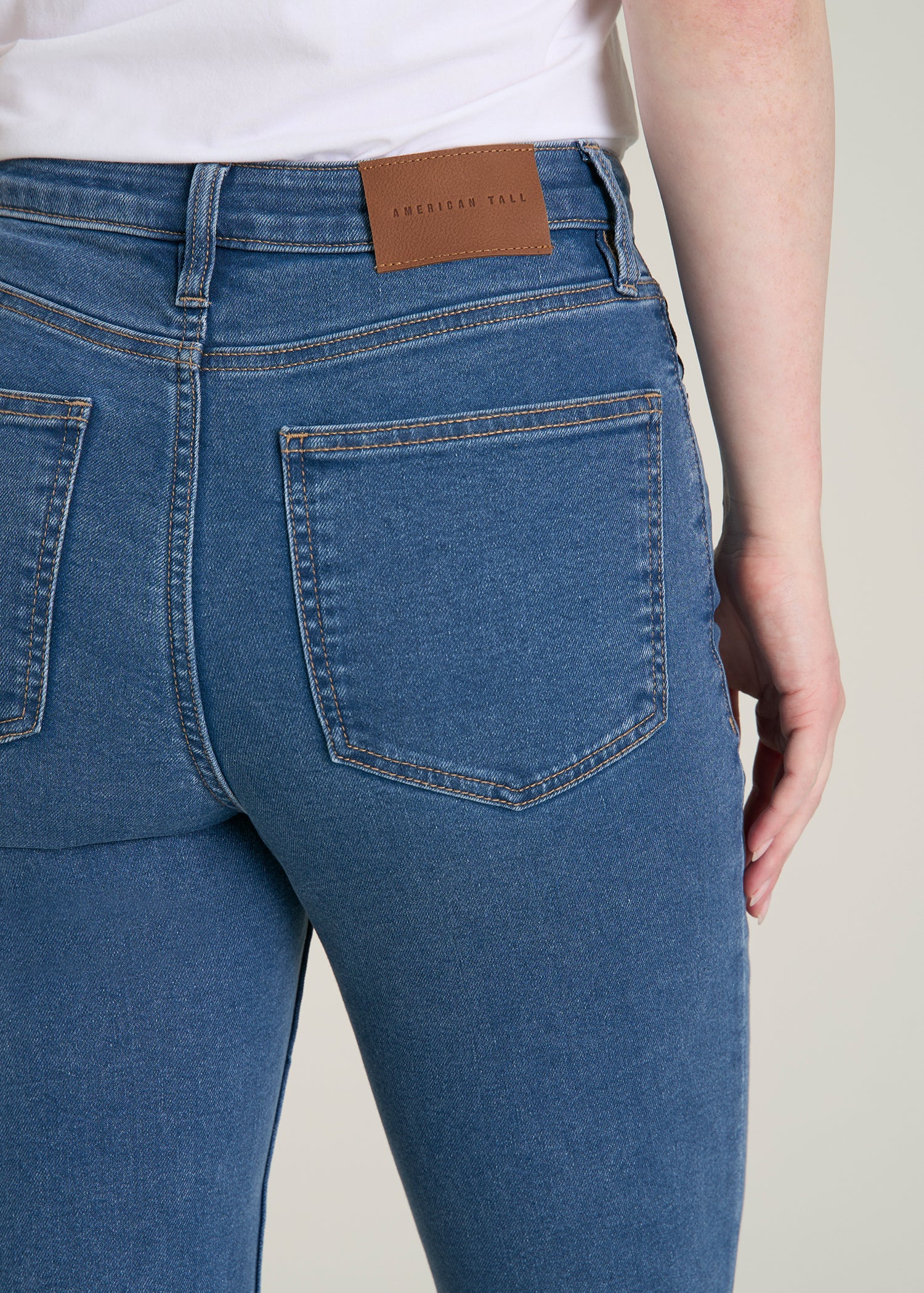 Chloe High Rise Flare Jeans for Tall Women in New Colorado Blue