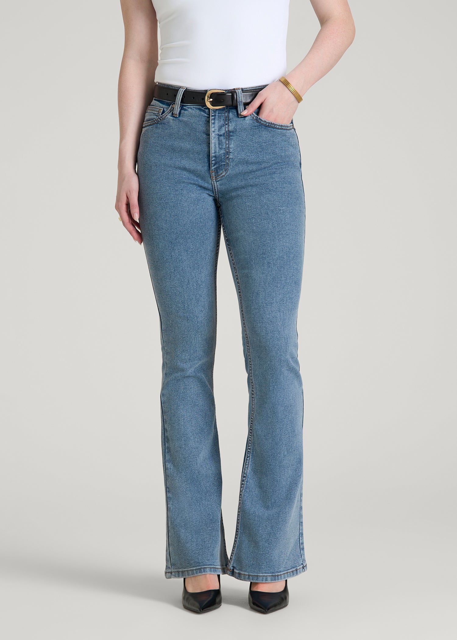Chloe High Rise Flare Jeans for Tall Women