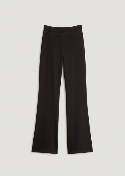 Chloe Pull-on Flare Jeans for Tall Women in Washed Black