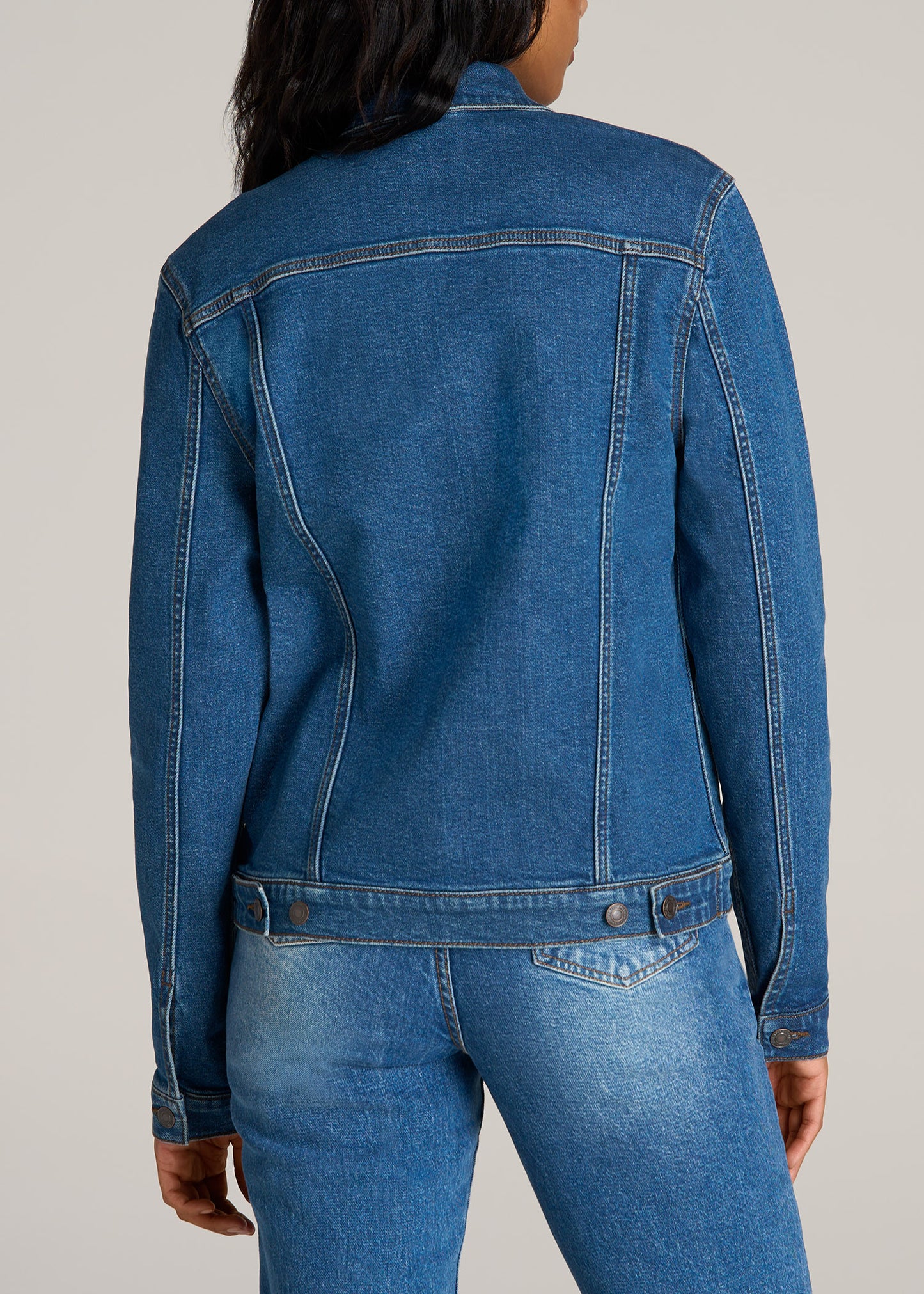 Tall Women's Denim Jacket in Blue 90's Wash