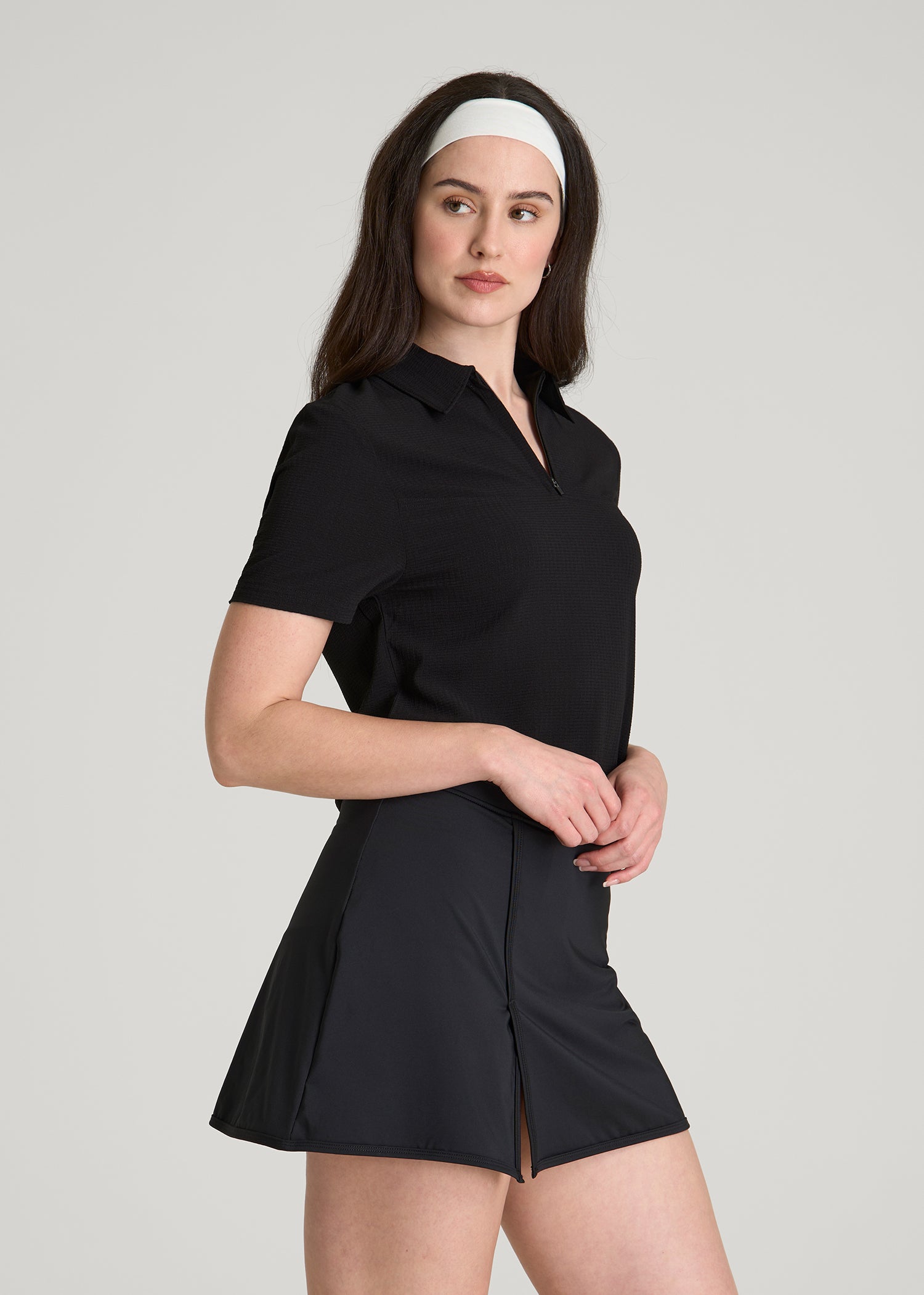 Coastal Perforated Golf Polo for Tall Women | American Tall