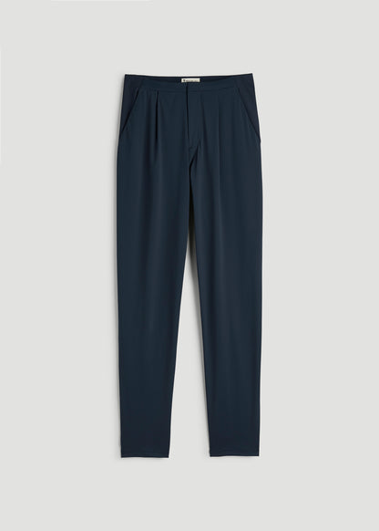 Commuter Pleated Jogger Pant in for Tall Women Navy