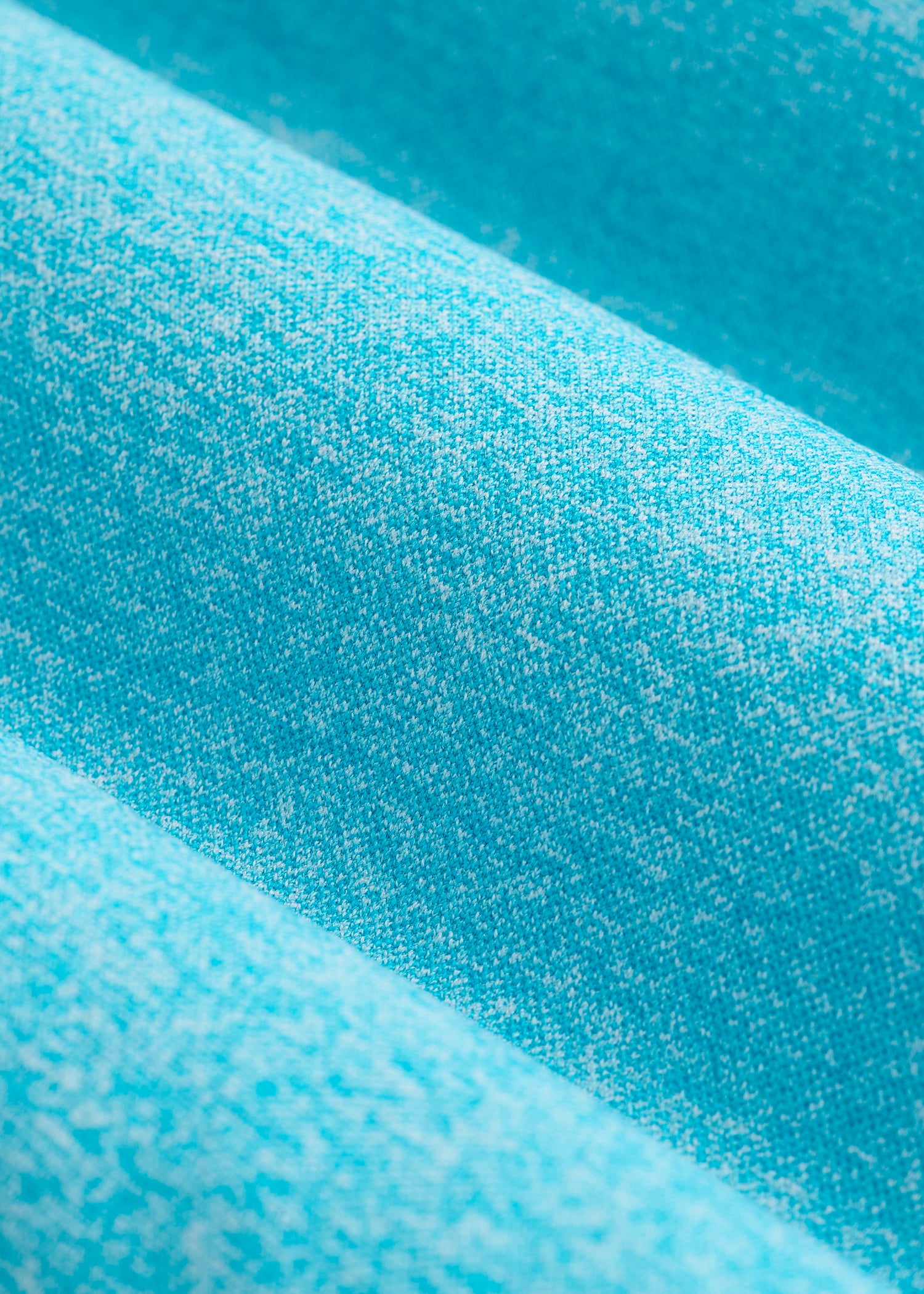 Compression Long Sleeve Cropped Training Top for Tall Women in Scuba Blue Mix