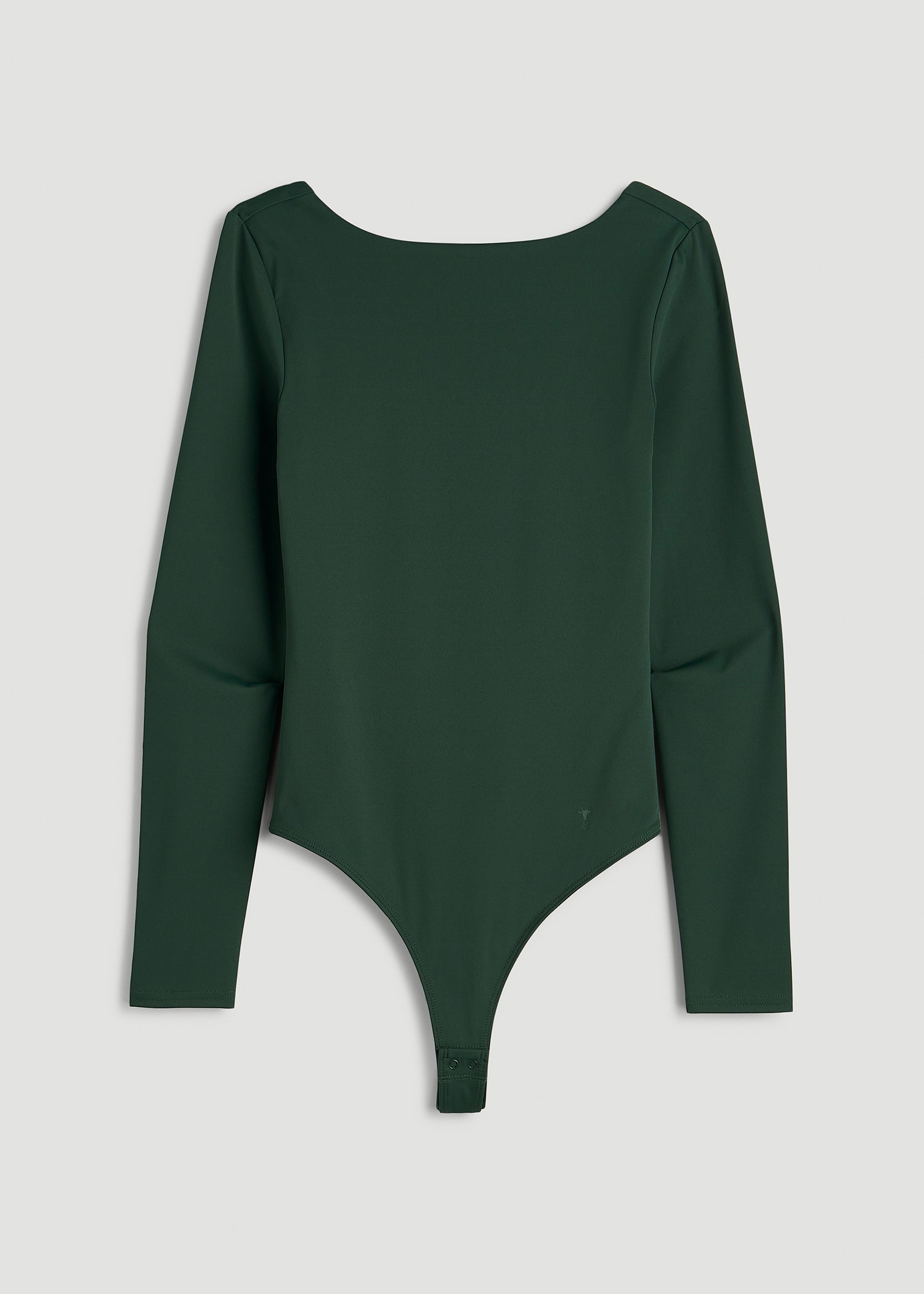 Contour Jersey Scoop Back Long Sleeve Bodysuit for Tall Women in Boreal Forest