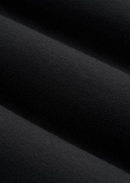 Core Motion Oversized Cropped Crew Pullover for Tall Women in Black