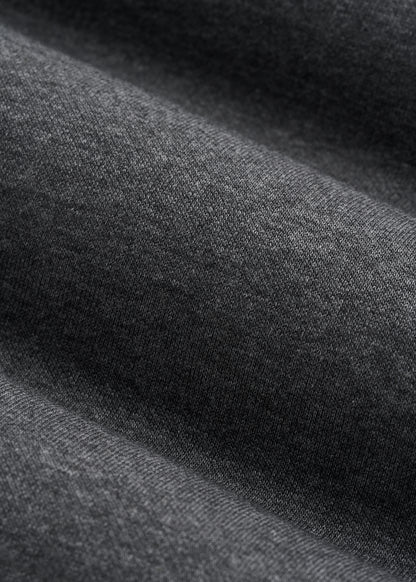 Core Motion Oversized Cropped Crew Pullover for Tall Women in Charcoal Mix