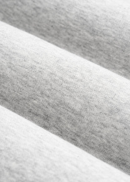 Core Motion Oversized Cropped Crew Pullover for Tall Women in Grey Mix