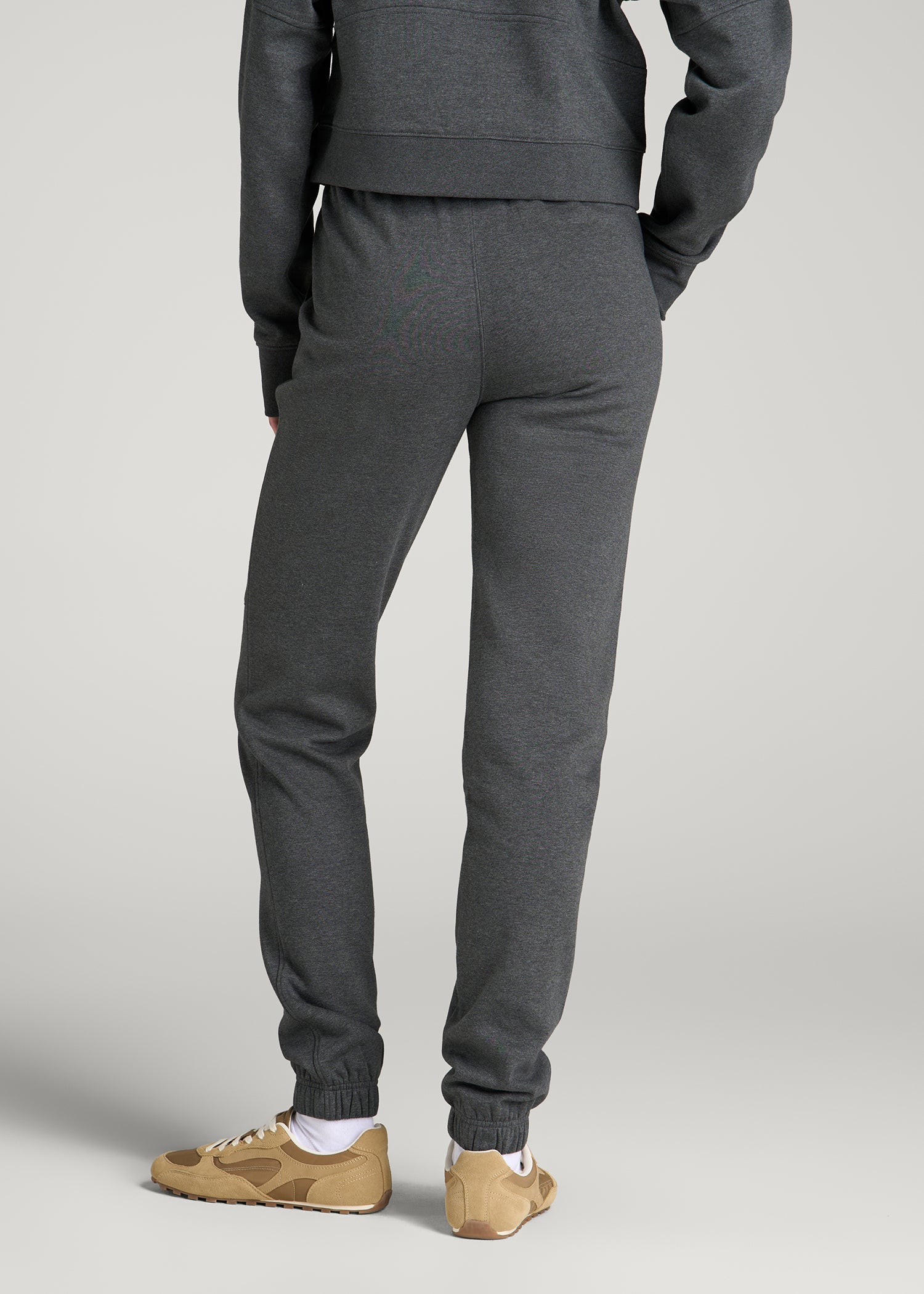 Core Motion Slim Fit Sweatpants for Tall Women in Charcoal Mix