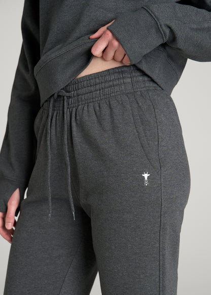 Core Motion Slim Fit Sweatpants for Tall Women in Charcoal Mix