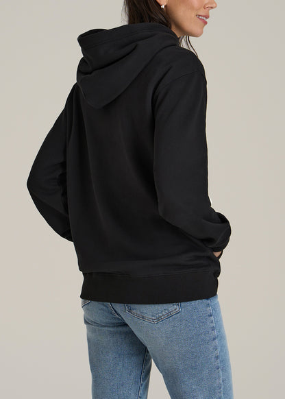 Regular Corporate Logo Hoodie for Women in Black