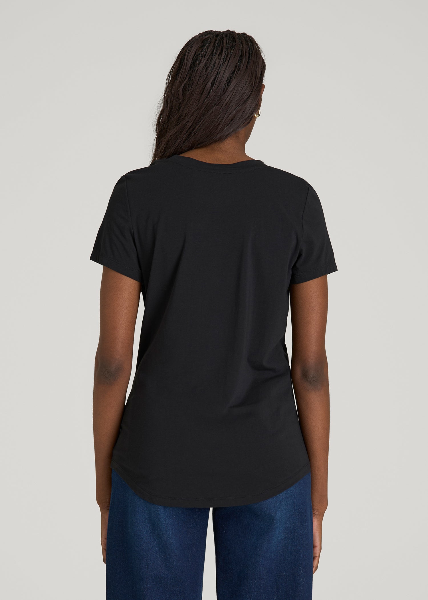 Regular Corporate Logo Tee for Women in Black