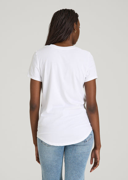 Regular Corporate Logo Tee for Women in White