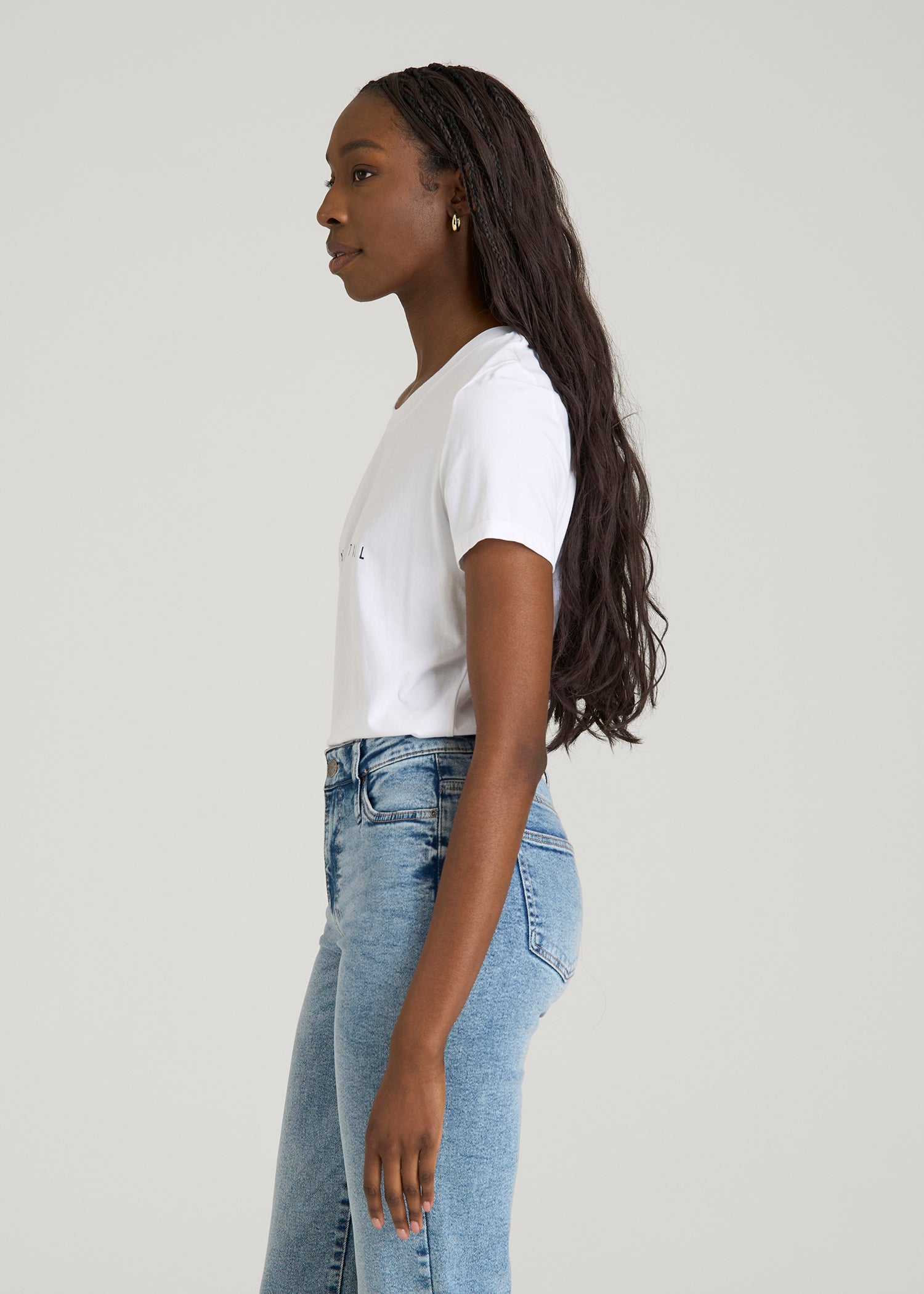 Regular Corporate Logo Tee for Women in White