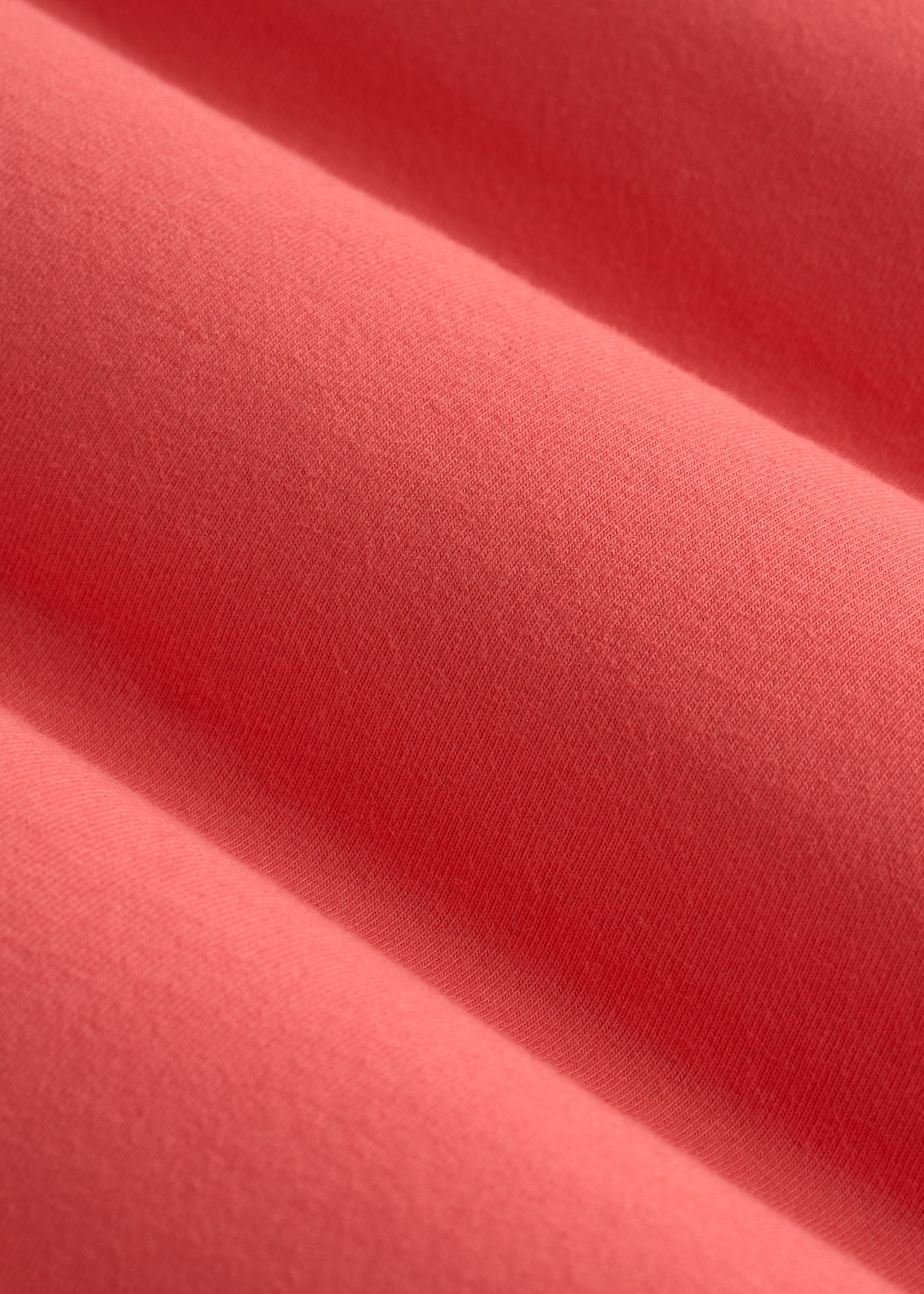 Cotton Blend Short Sleeve Square Neck Bodysuit for Tall Women in Sunset Coral