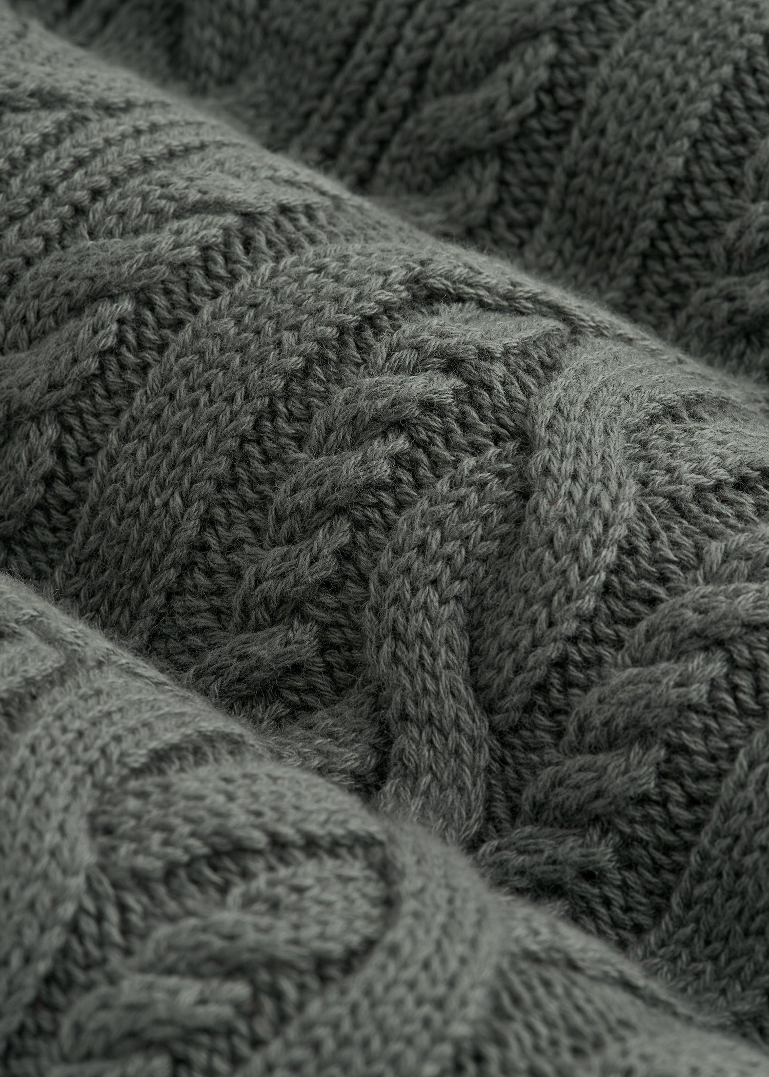 Cotton Crewneck Sweater for Tall Women in Balsam Green