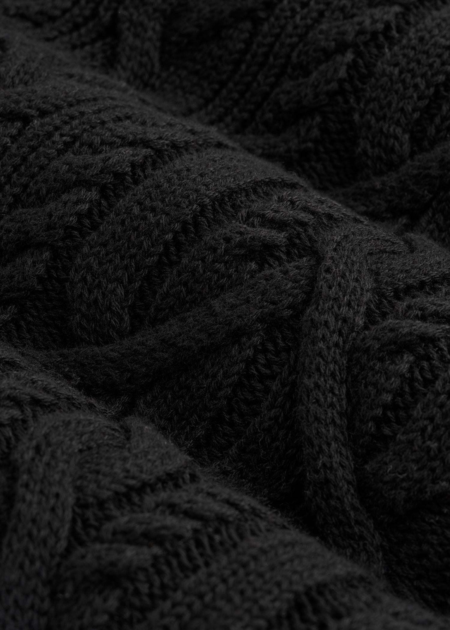 Cotton Crewneck Sweater for Tall Women in Black