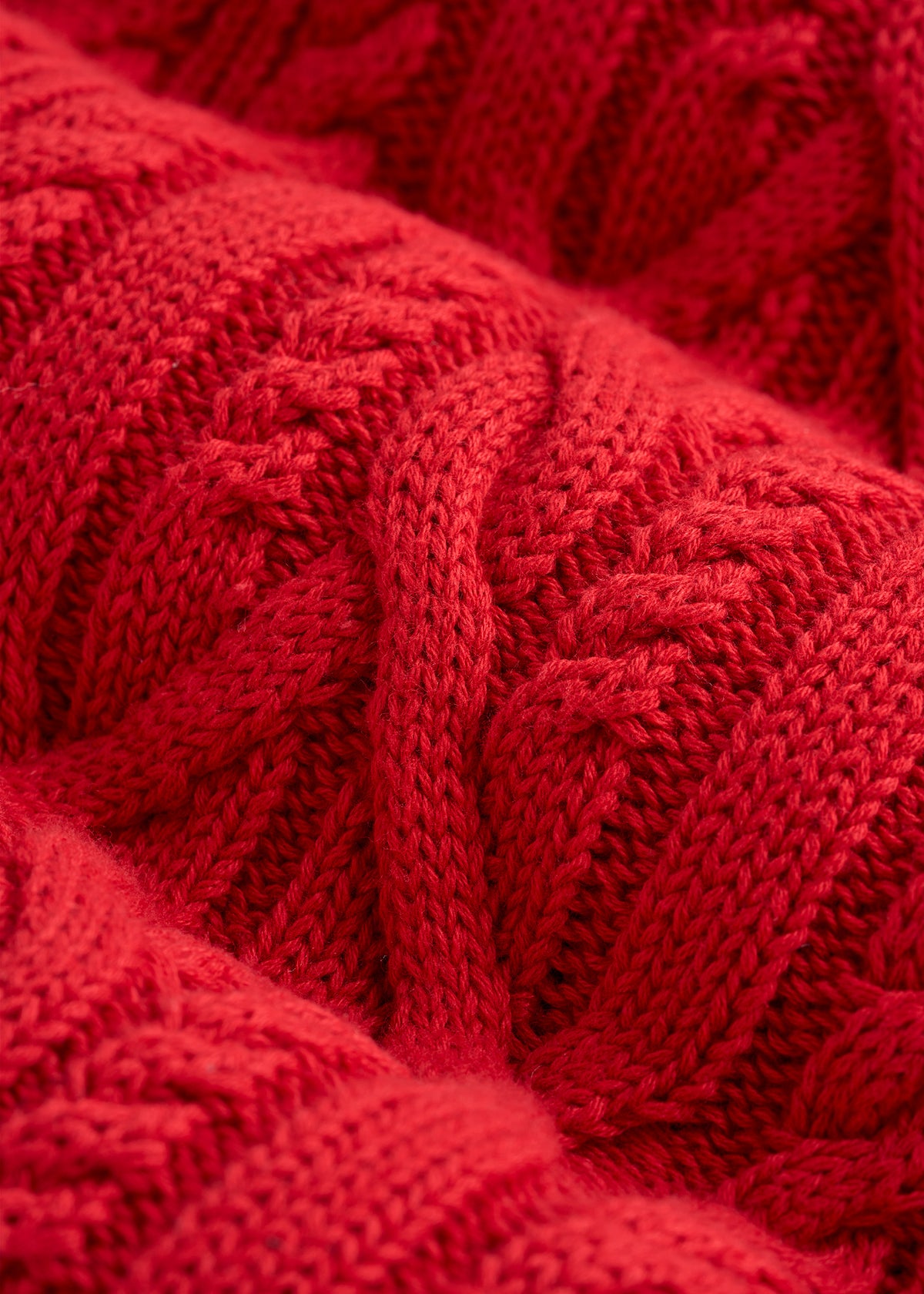 Cotton Crewneck Sweater for Tall Women in Salsa