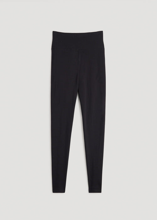 Cotton Leggings for Tall Women in Shadow Grey Mix