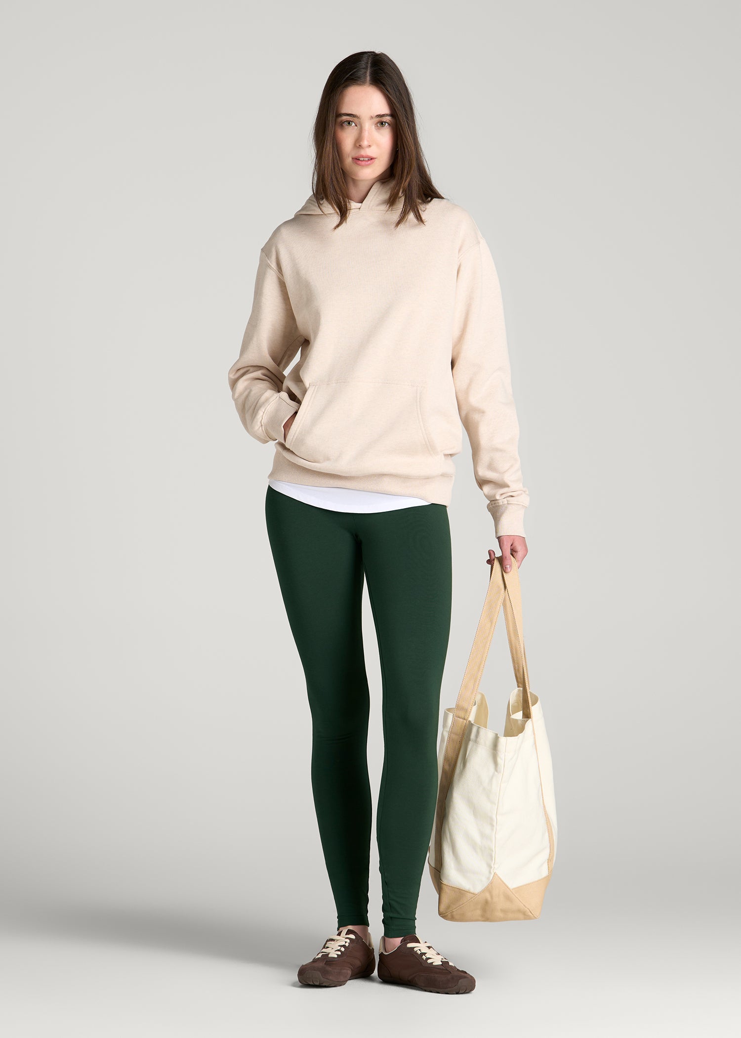 Cotton Leggings for Tall Women in Boreal Forest