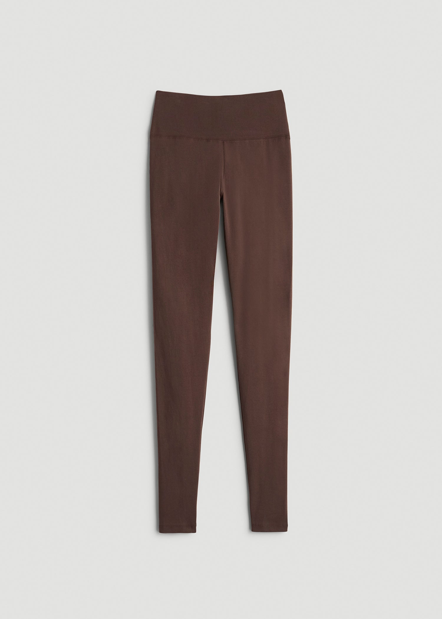 Cotton Leggings for Tall Women in Chocolate