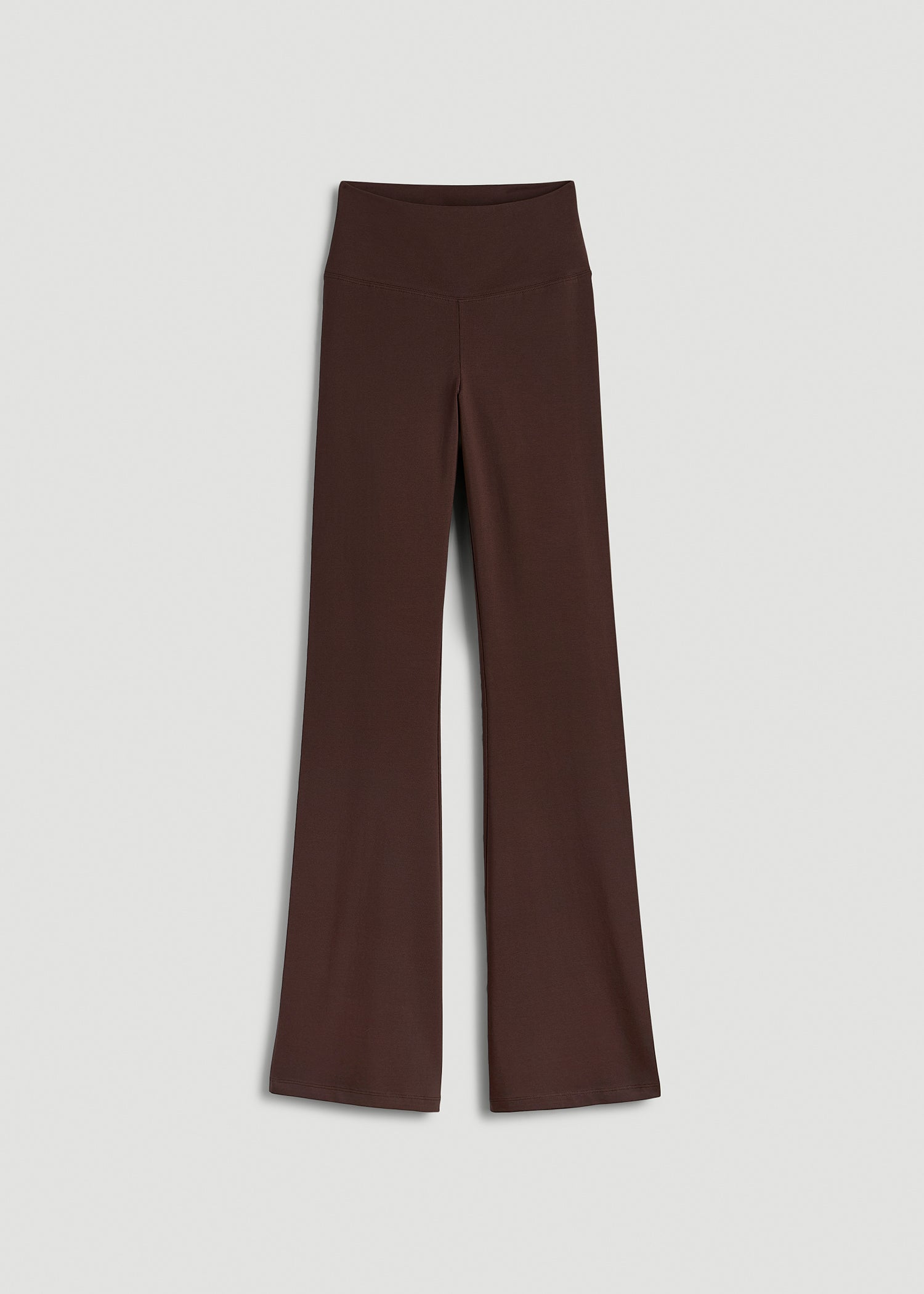 Cotton Flare Leggings for Tall Women in Espresso