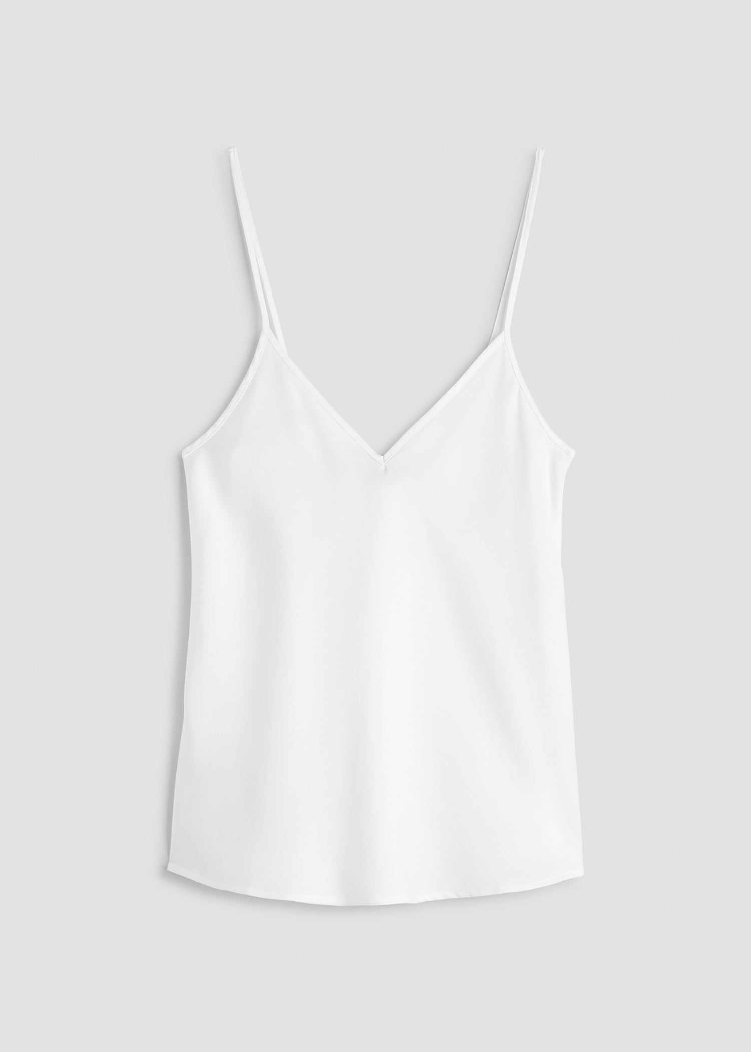 Satin Cami for Tall Women in White