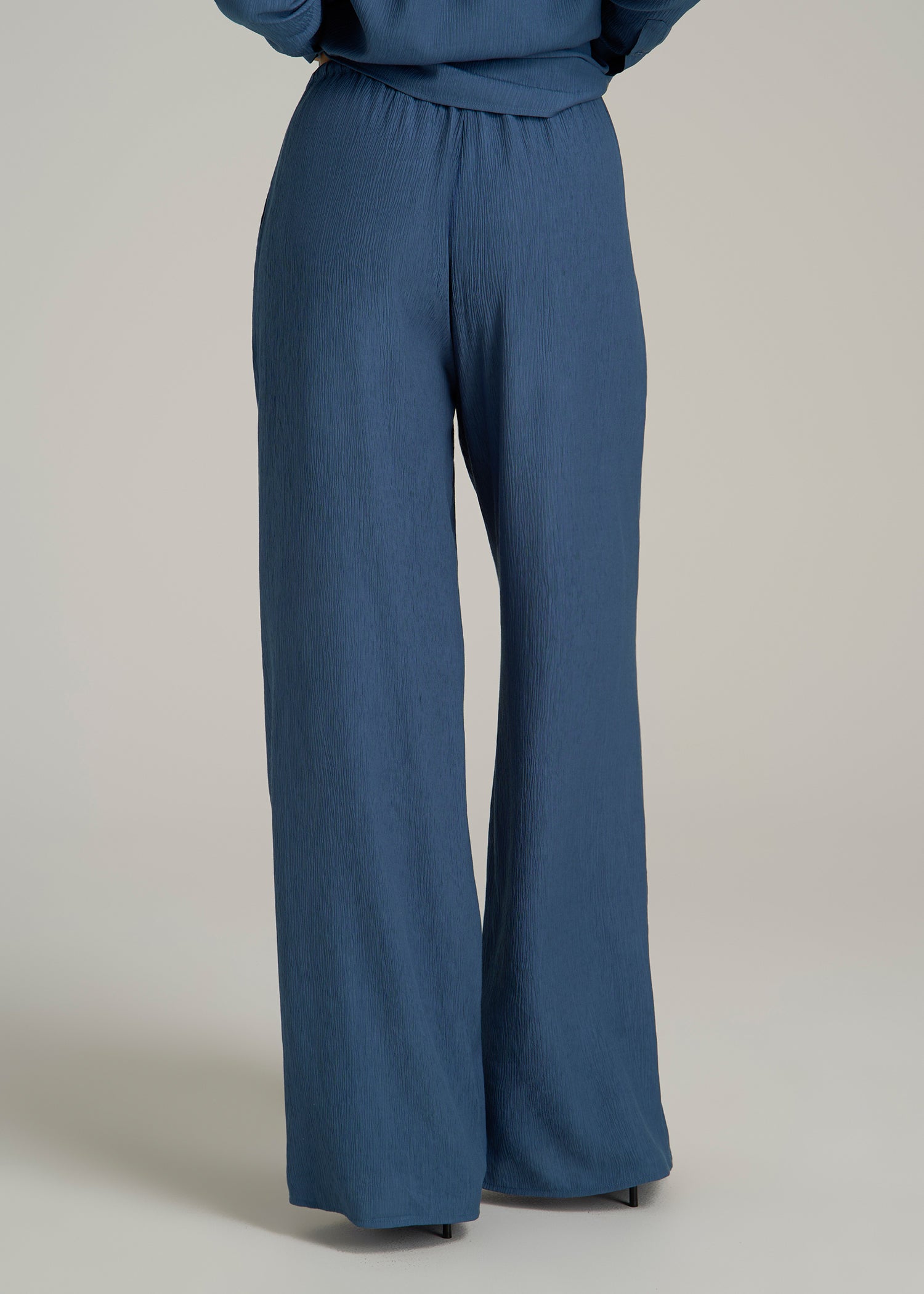 Crinkle Pullon Wideleg Pants for Tall Women American Tall