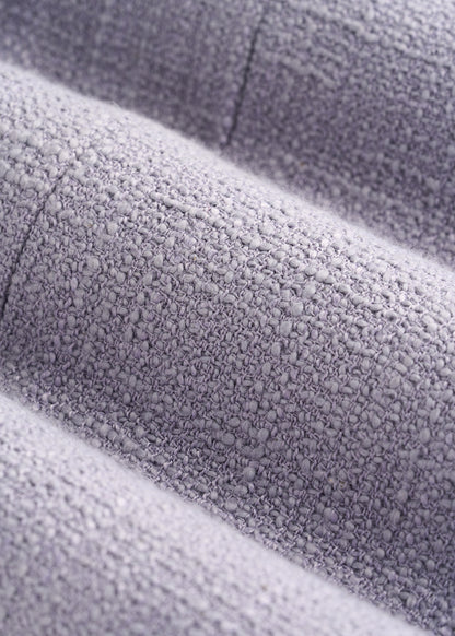 Cropped Jackie Tweed Blazer for Tall Women in Dusty Lilac