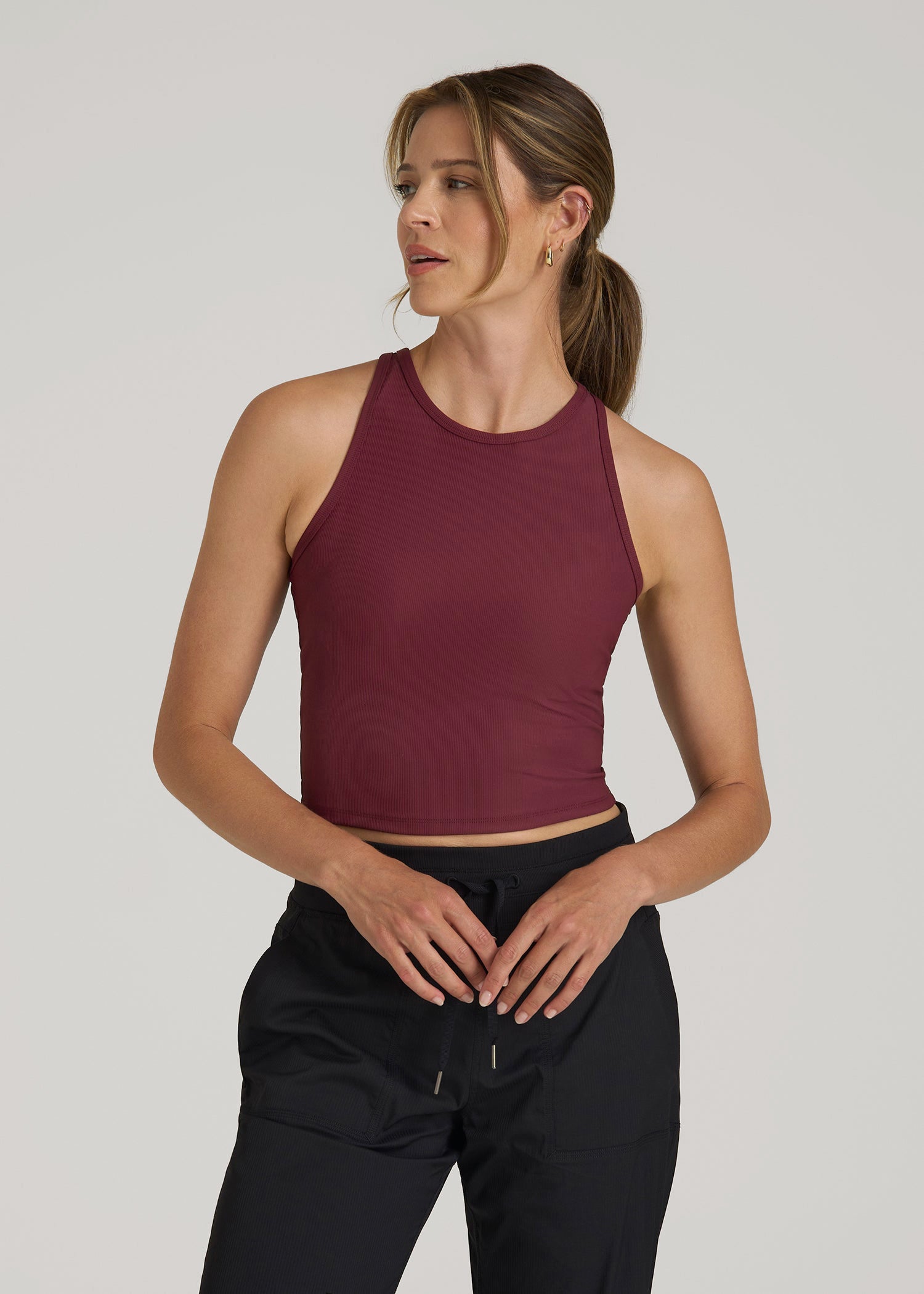 Cropped Ribbed Tank Top for Tall Women | American Tall