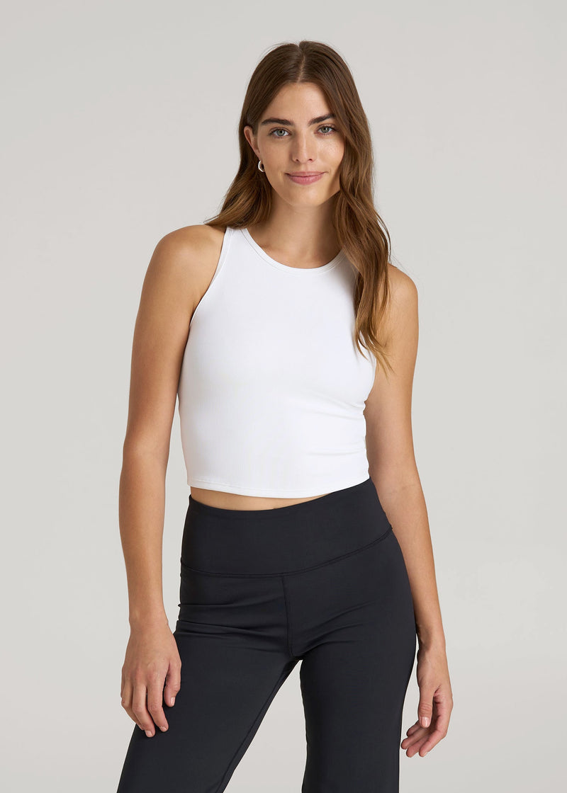 Cropped Ribbed Tank Top for Tall Women | American Tall