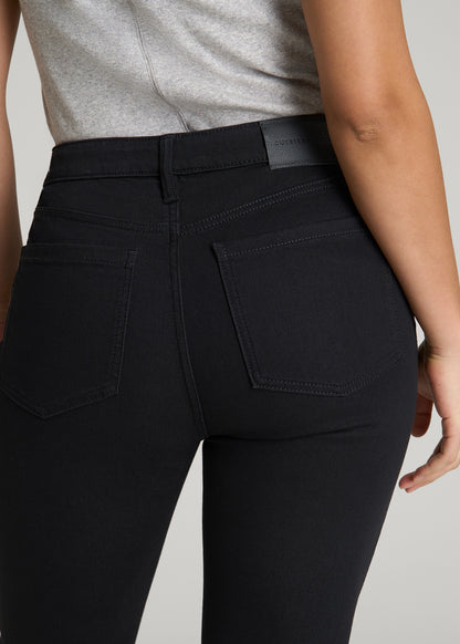 Curve High Rise Skinny Leg Jeans for Tall Women in Optimum Black