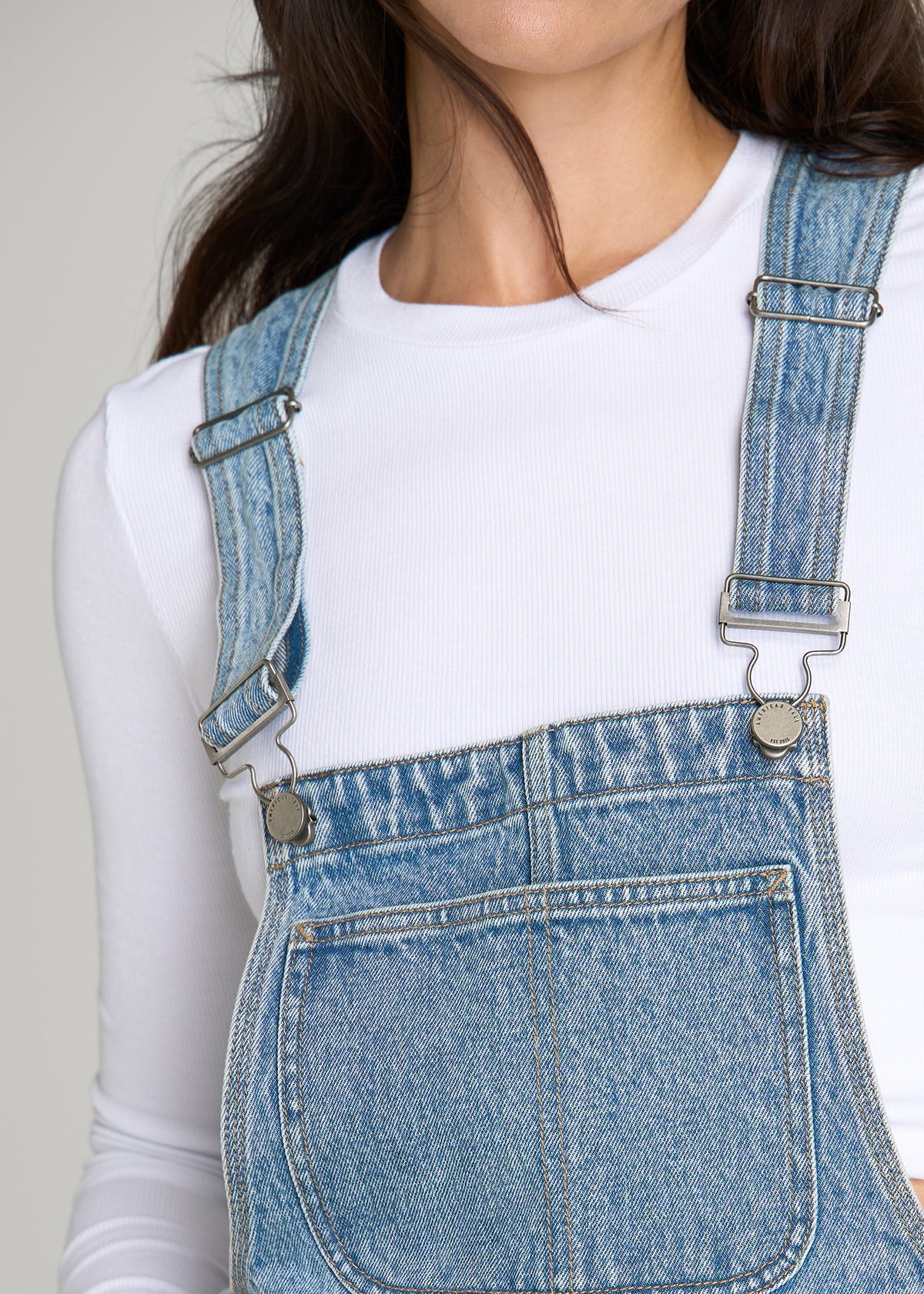 Denim Overalls for Tall Women in Perfect Blue