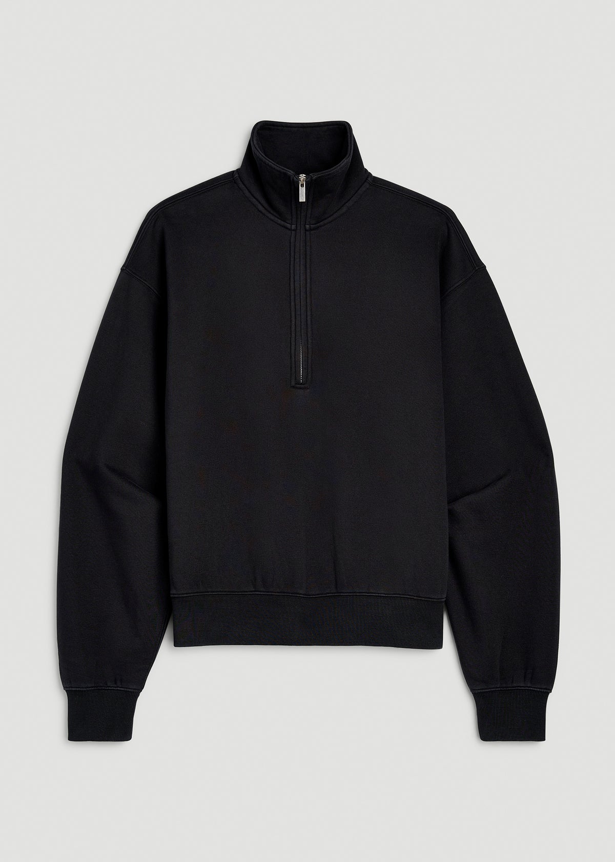 Everyday Fleece Half-Zip Sweatshirt for Tall Women in Black