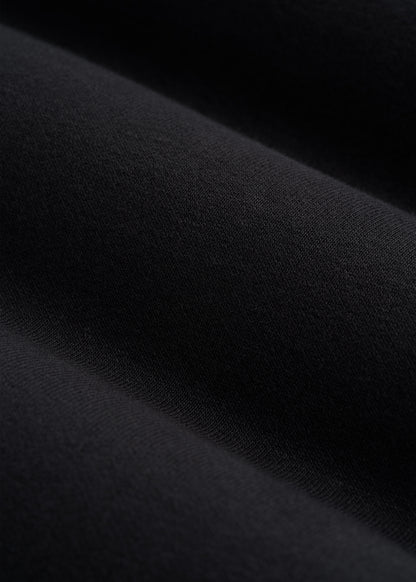 Everyday Straight Leg Open Bottom Fleece Pants for Tall Women in Black