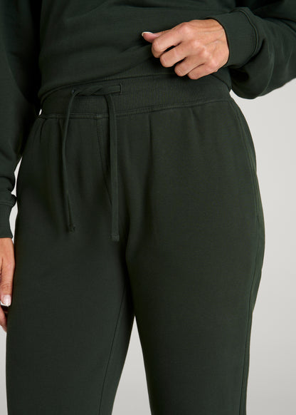 Everyday Straight Leg Open Bottom Fleece Pant for Tall Women in Boreal Forest