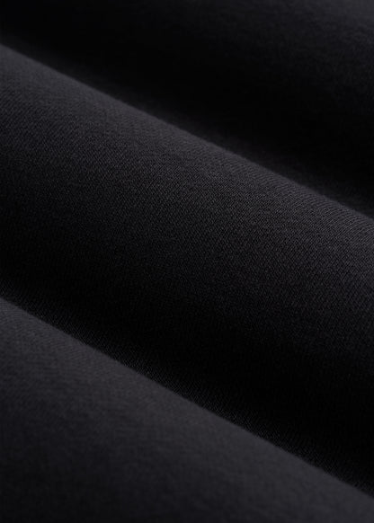 Everyday French Terry Hoodie for Tall Women in Black