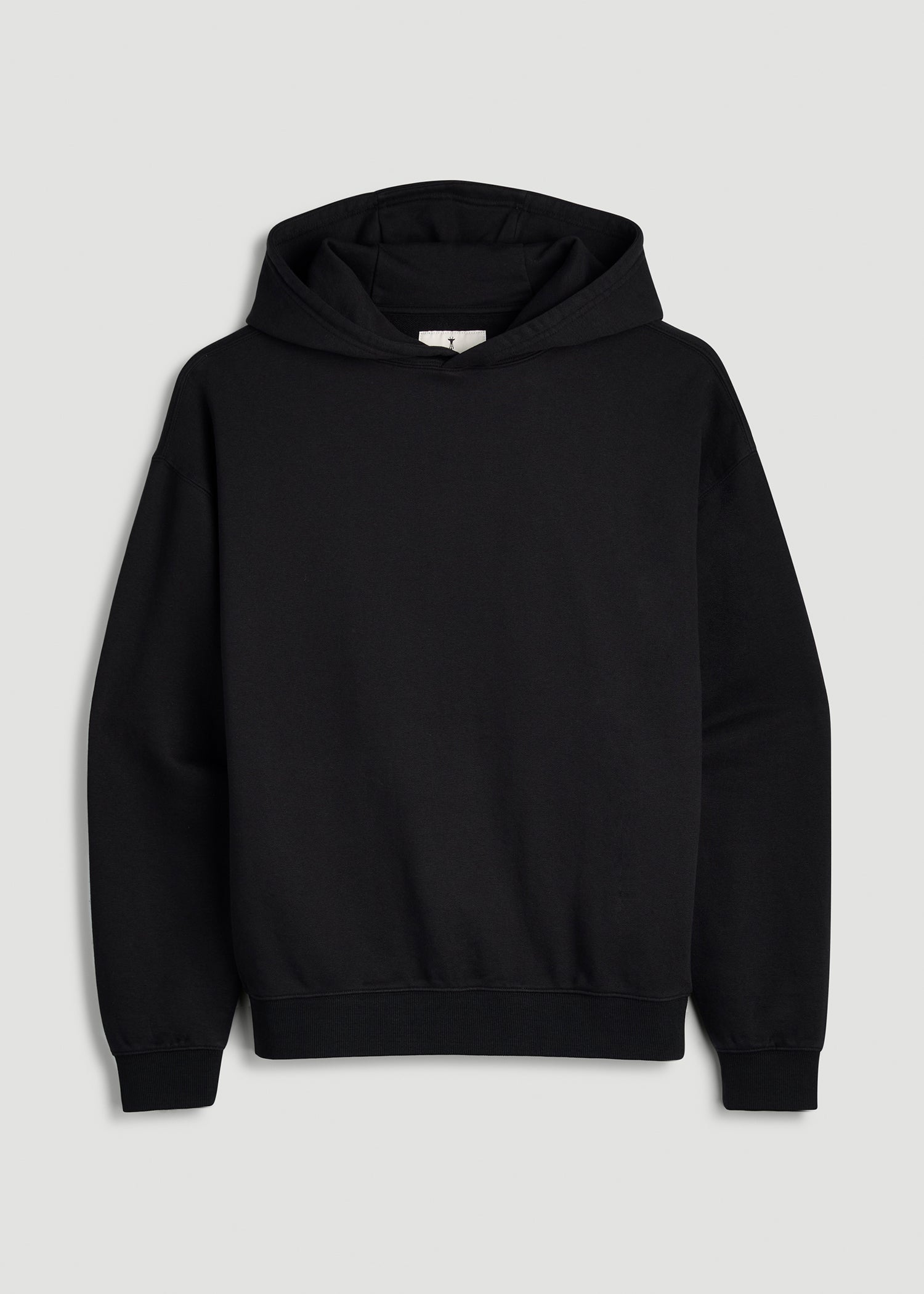 Everyday French Terry Hoodie for Tall Women in Black