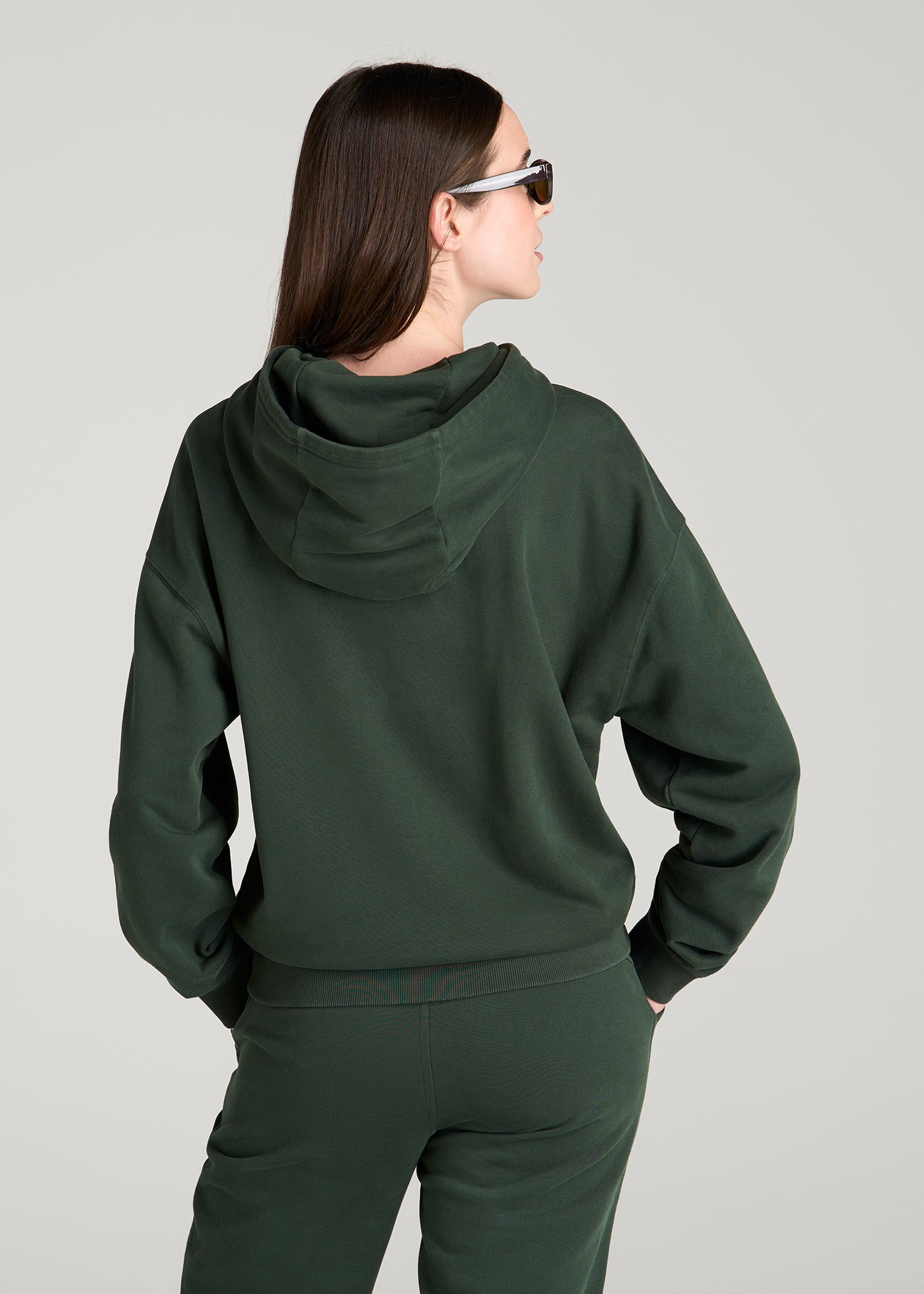 Everyday French Terry Hoodie for Tall Women in Boreal Forest