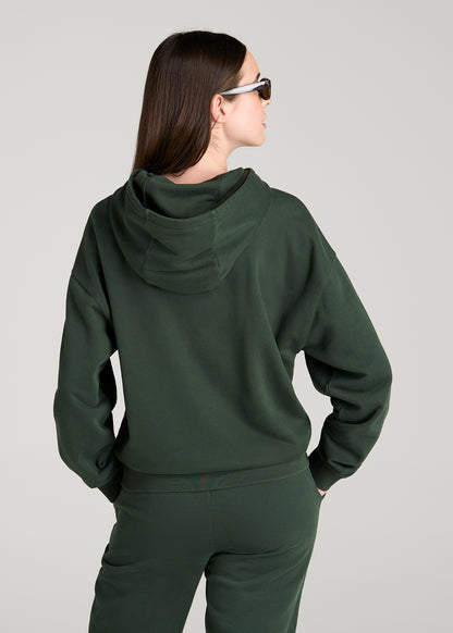 Everyday French Terry Hoodie for Tall Women in Boreal Forest