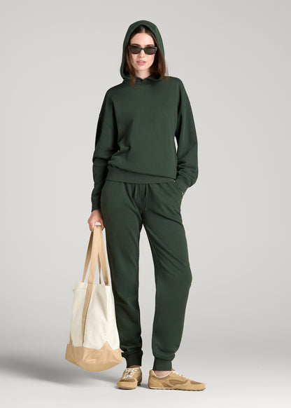 Everyday French Terry Hoodie for Tall Women in Boreal Forest