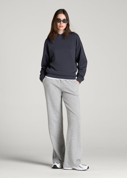 Everyday French Terry Hoodie for Tall Women in Charcoal Rinse